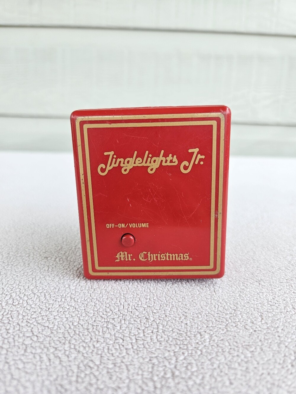 Mr. Christmas Jinglelights Jr. Light Music Control Box Red 1982 Model #120
